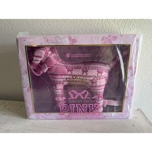 VICTORIA'S SECRET PINK X LOVE SHACK FANCY DOG *BRAND NEW* BEAUX ICONS VELVET BOW